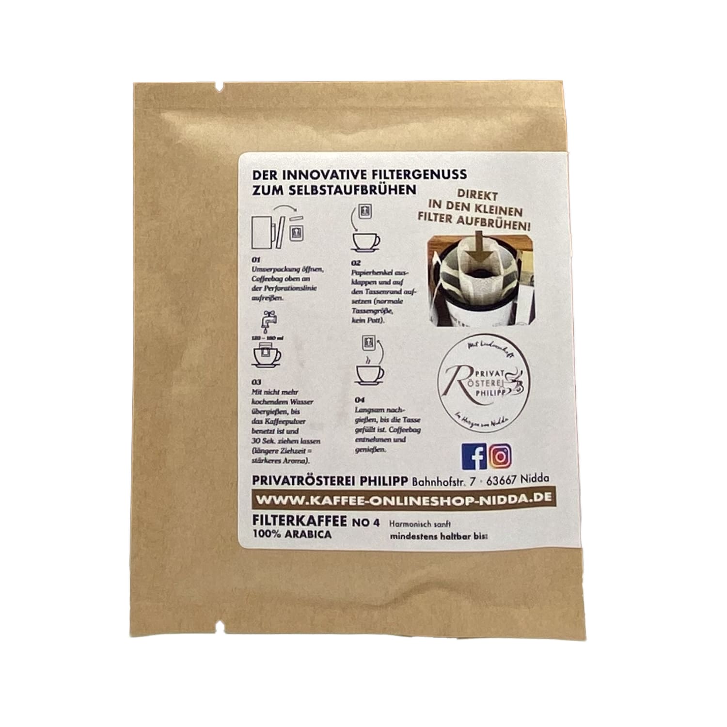 Unser Caffee Coffeebag Hauskaffee No.3 Melange