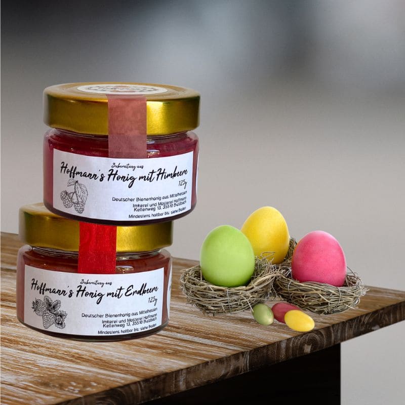 Honig mit Erdbeeren 125g