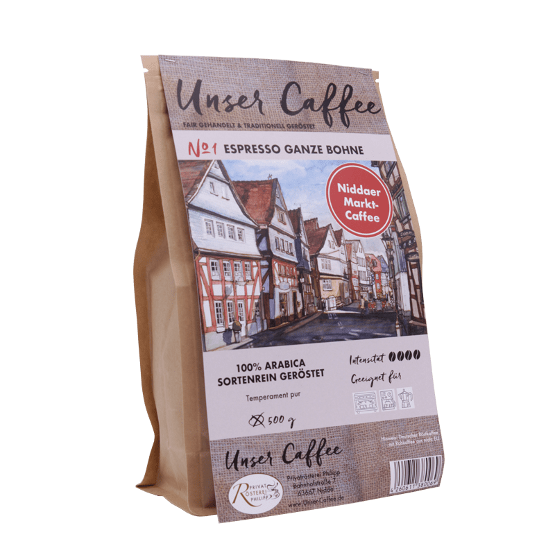 Unser Caffee Espresso No.1 ganze Bohne, 500g