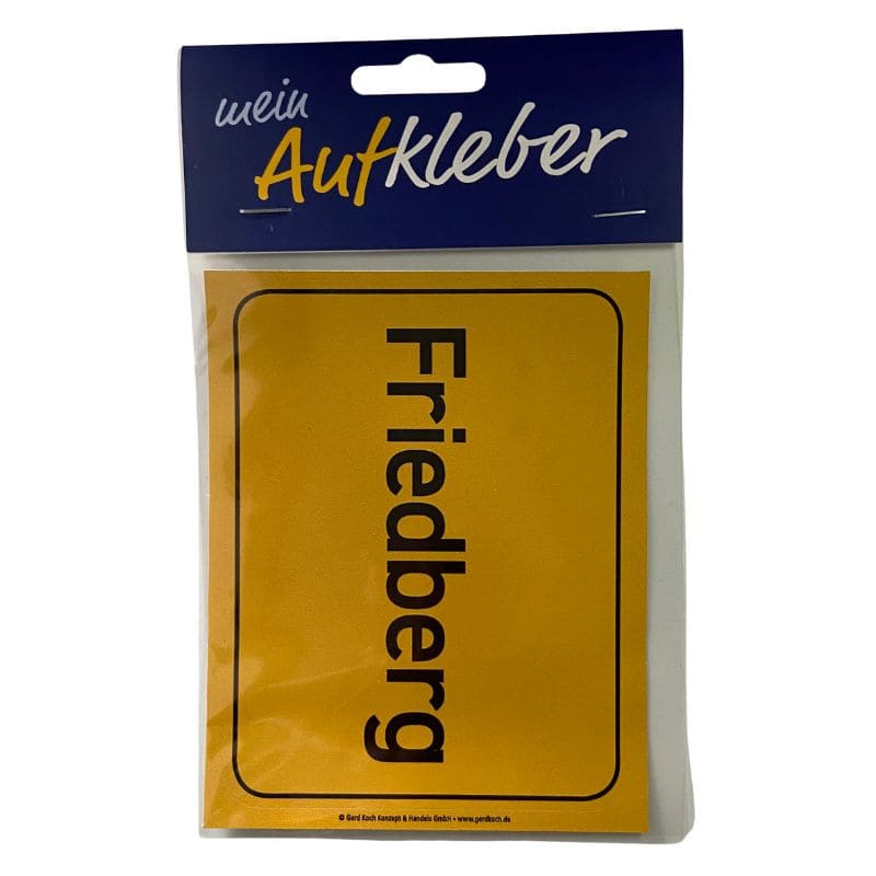 Friedberg Aufkleber Ortsschild Friedberg