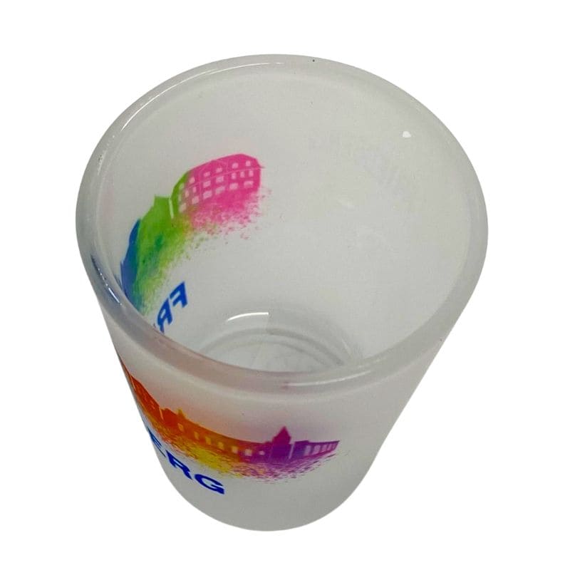 Friedberg Shotglas gefrosted Friedberg Skyline