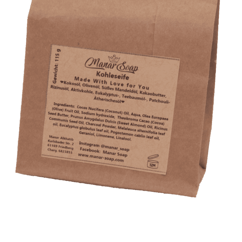 Kohle Seife, 115g