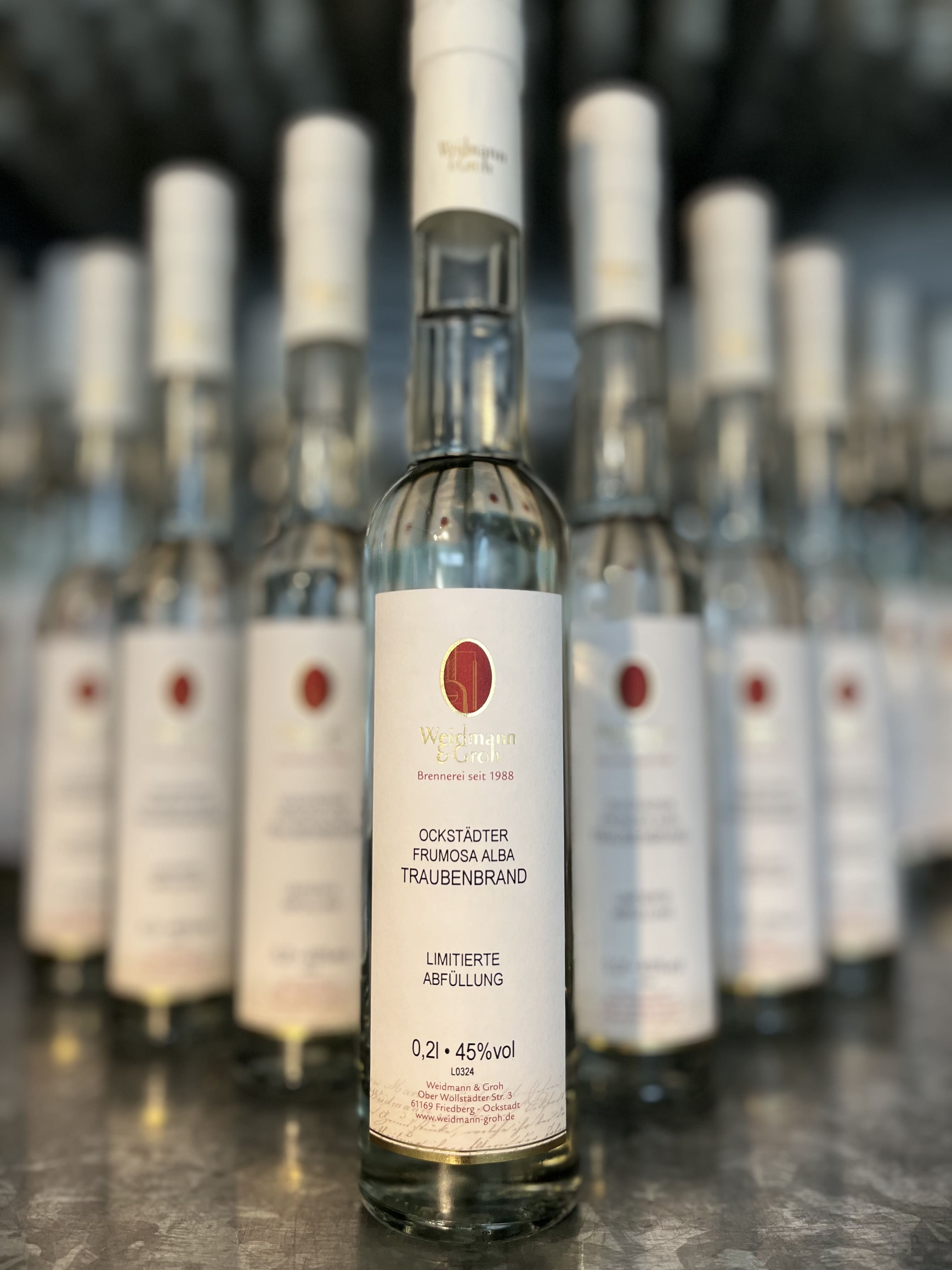 Ockstädter Frumosa Alba Traubenbrand 45Vol% Alk 0,2L