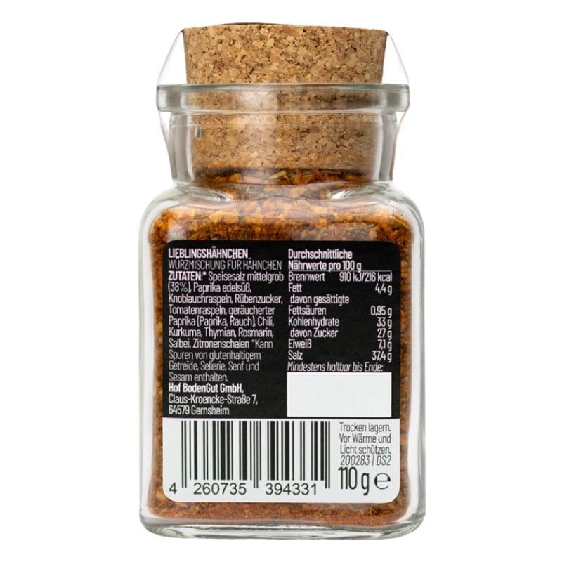 Lieblingshähnchen Gewürzmischung im Glas