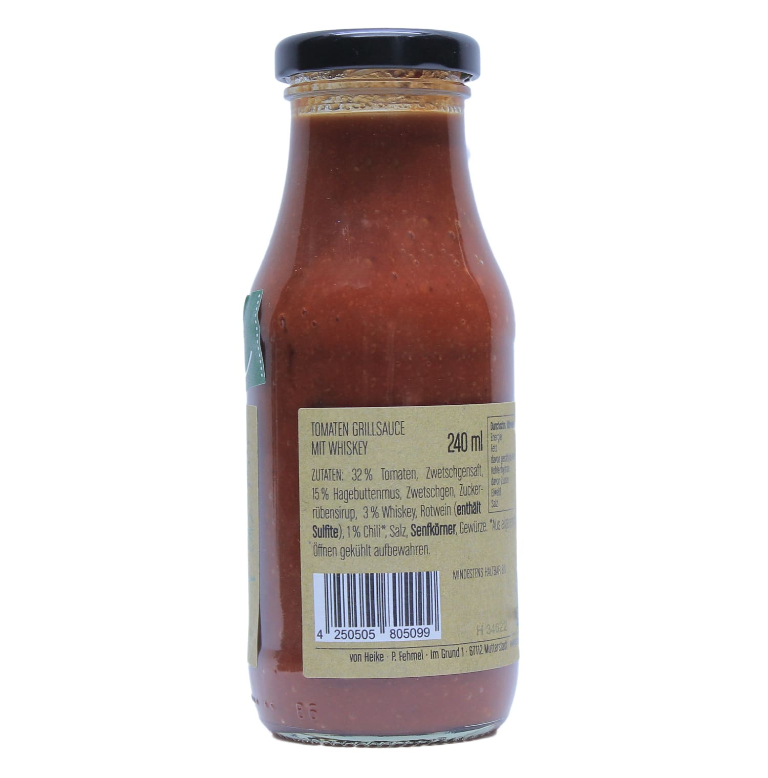 Tomaten Grillsauce mit Whisky 0,240 L