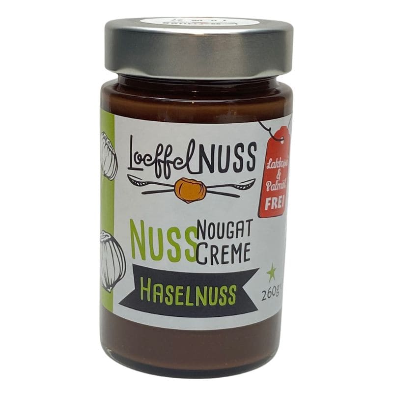 LoeffelNUSS Haselnuss Nuss-Nougat Creme im Glas