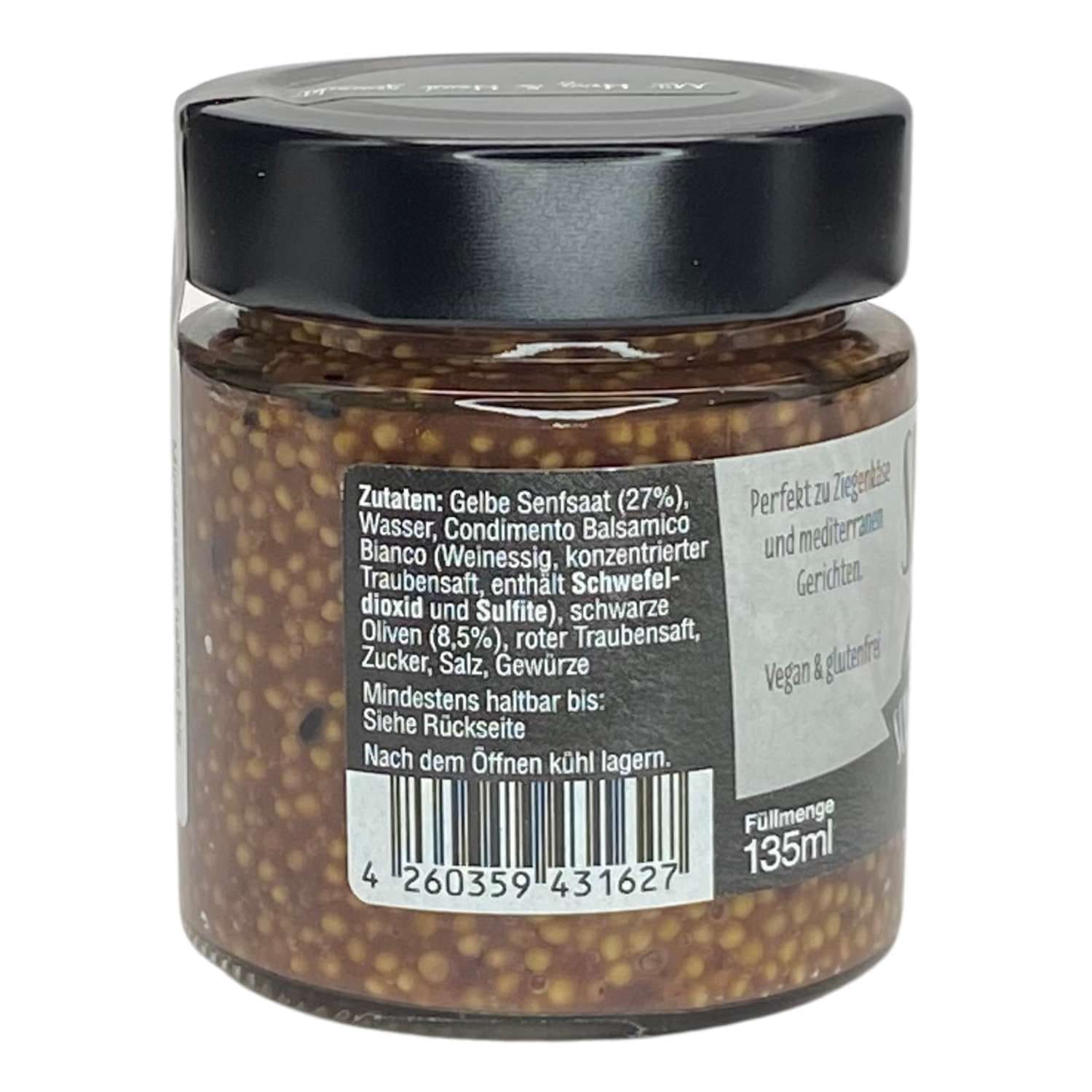 Senfkaviar - Schwarze Olive, 135ml