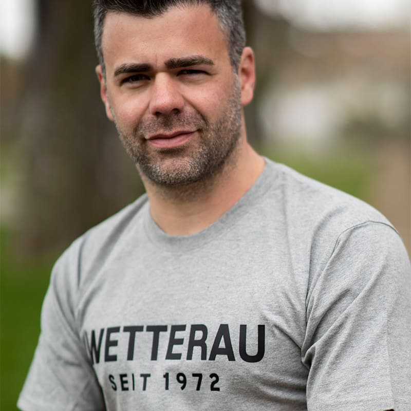 T-shirt Wetterau  -seit 1972  -grau-