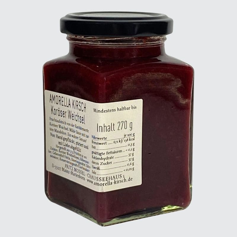 Koröser Weichsel Sauerkirsch-Fruchtaufstrich 270g | Amorella Kirsch