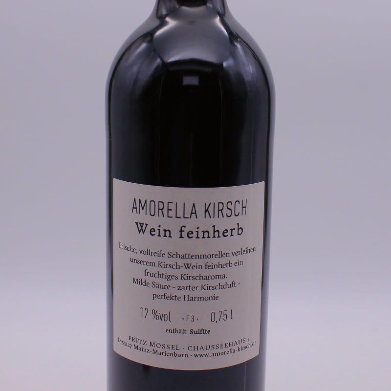 Kirschwein feinherb 13%vol., 0,75L