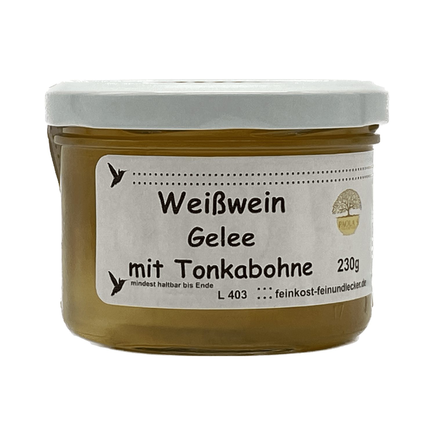 Weißwein Gelee mit Tonkabohne Paola´s Fein & Lecker 230g