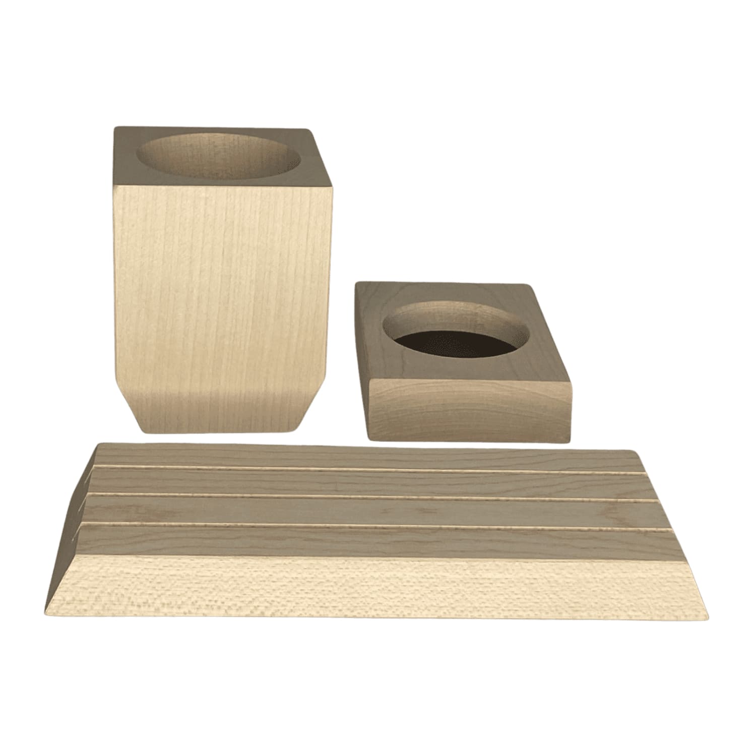 TRiO Deskset Bergahorn Organizer | e+m Holzprodukte