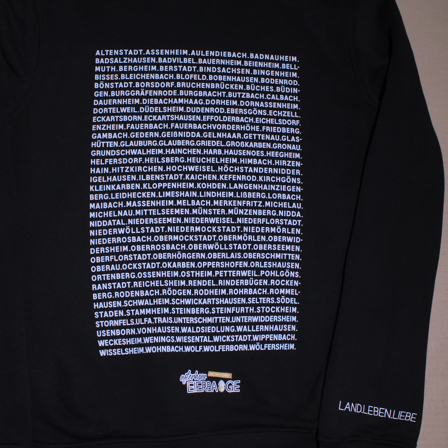 Hoodie Wetterau - seit 1972  -schwarz-