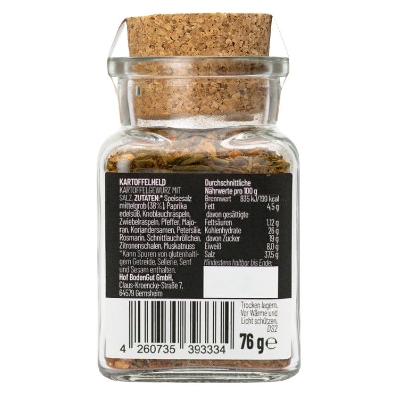 Kartoffelheld Gewürzmischung im Glas