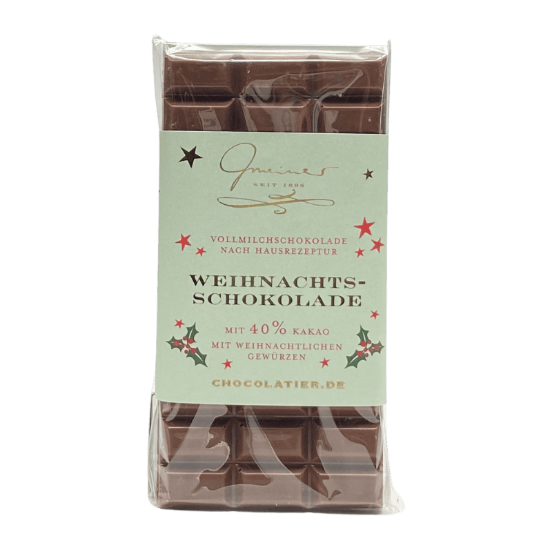 Weihnachtsschokolade Gmeiner Chocolatier  100gr.