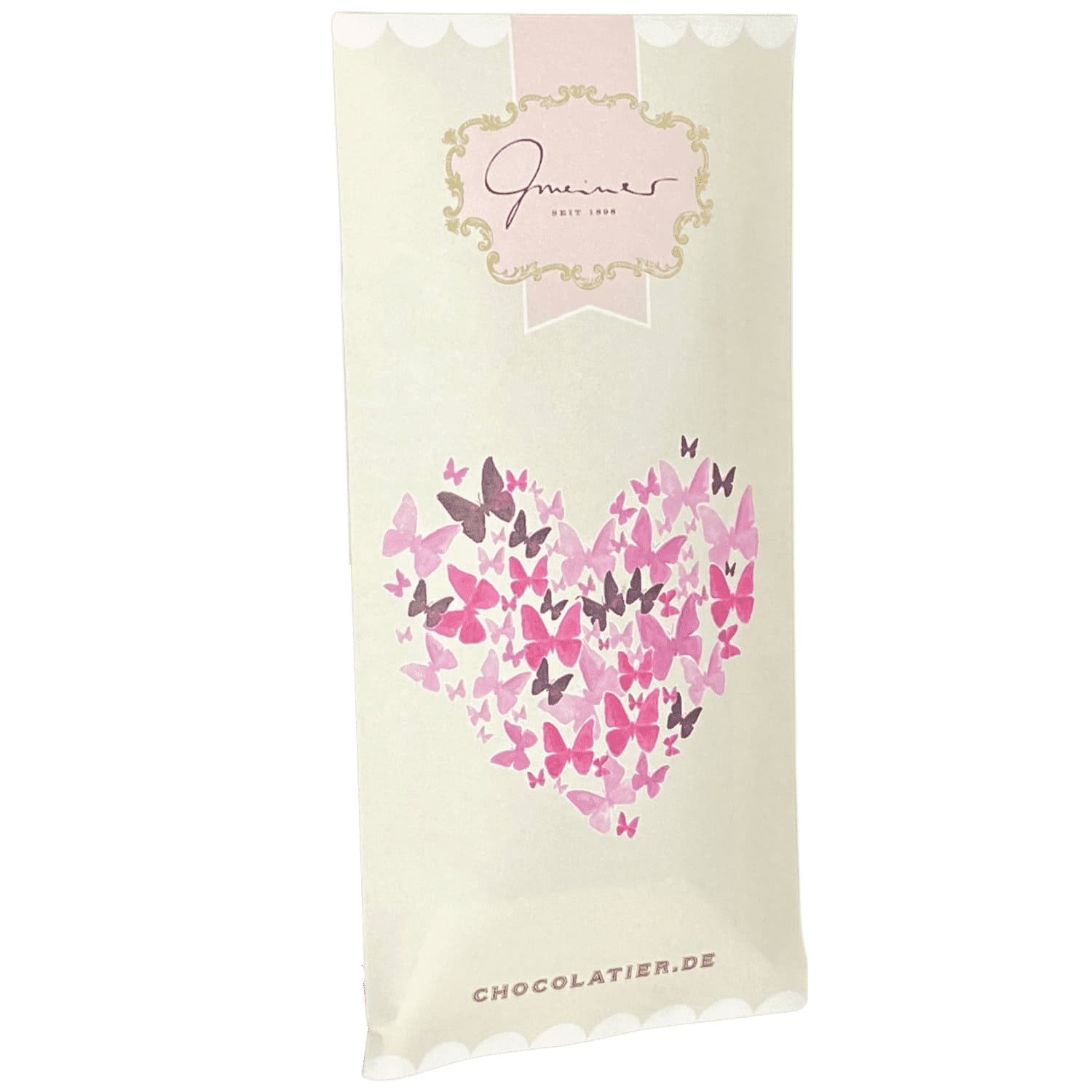 Tafelschokolade Vollmilchschokolade "Schmetterling-Herz"   0,045kg