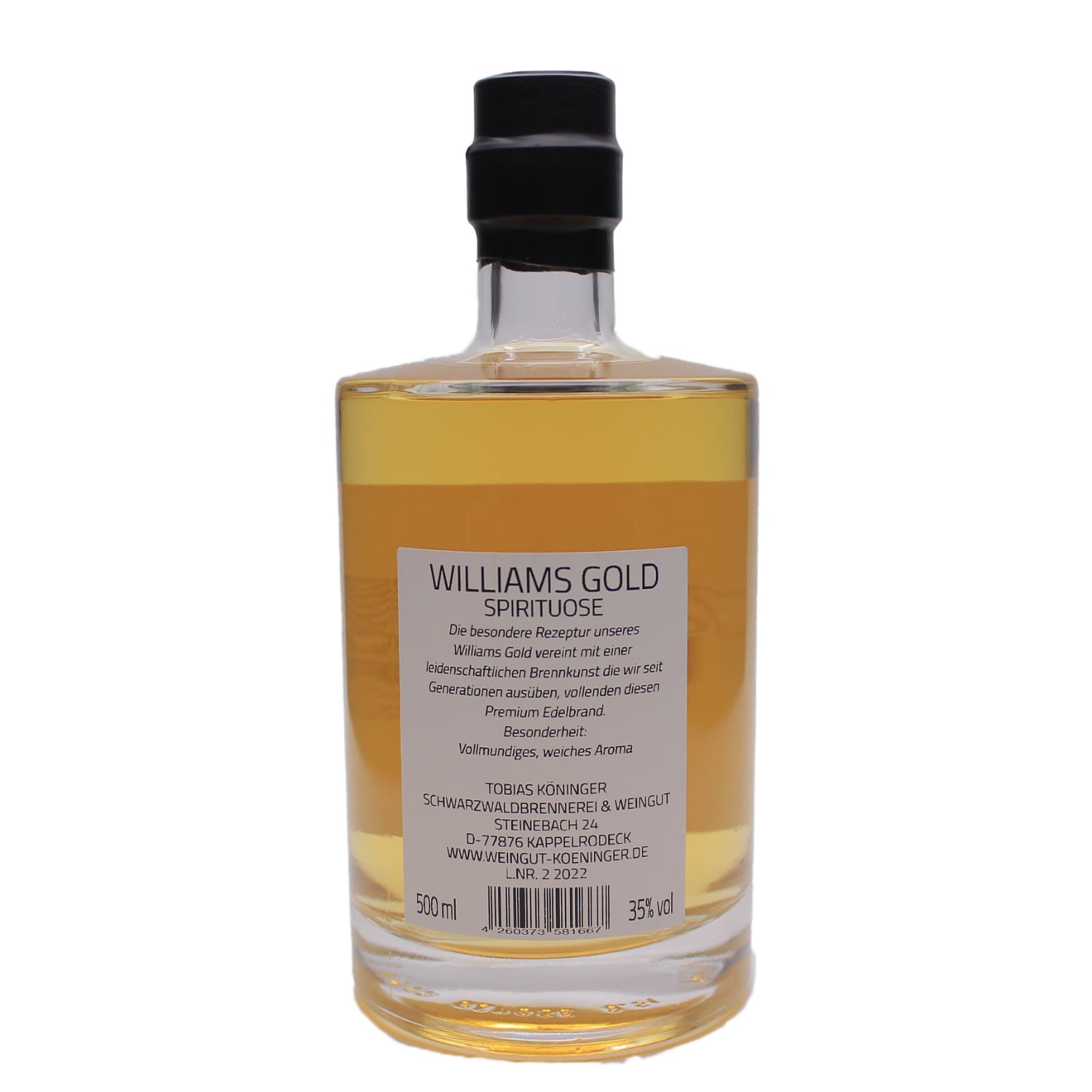Williams Gold 35% vol Alk.,0,5L