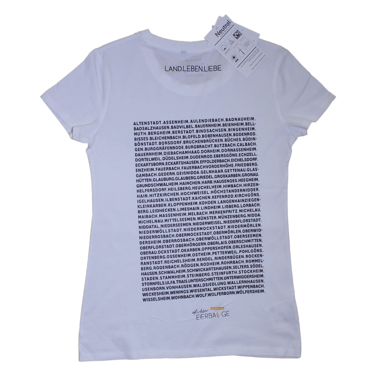 T-shirt Wetterau  -seit 1972  -weiß-