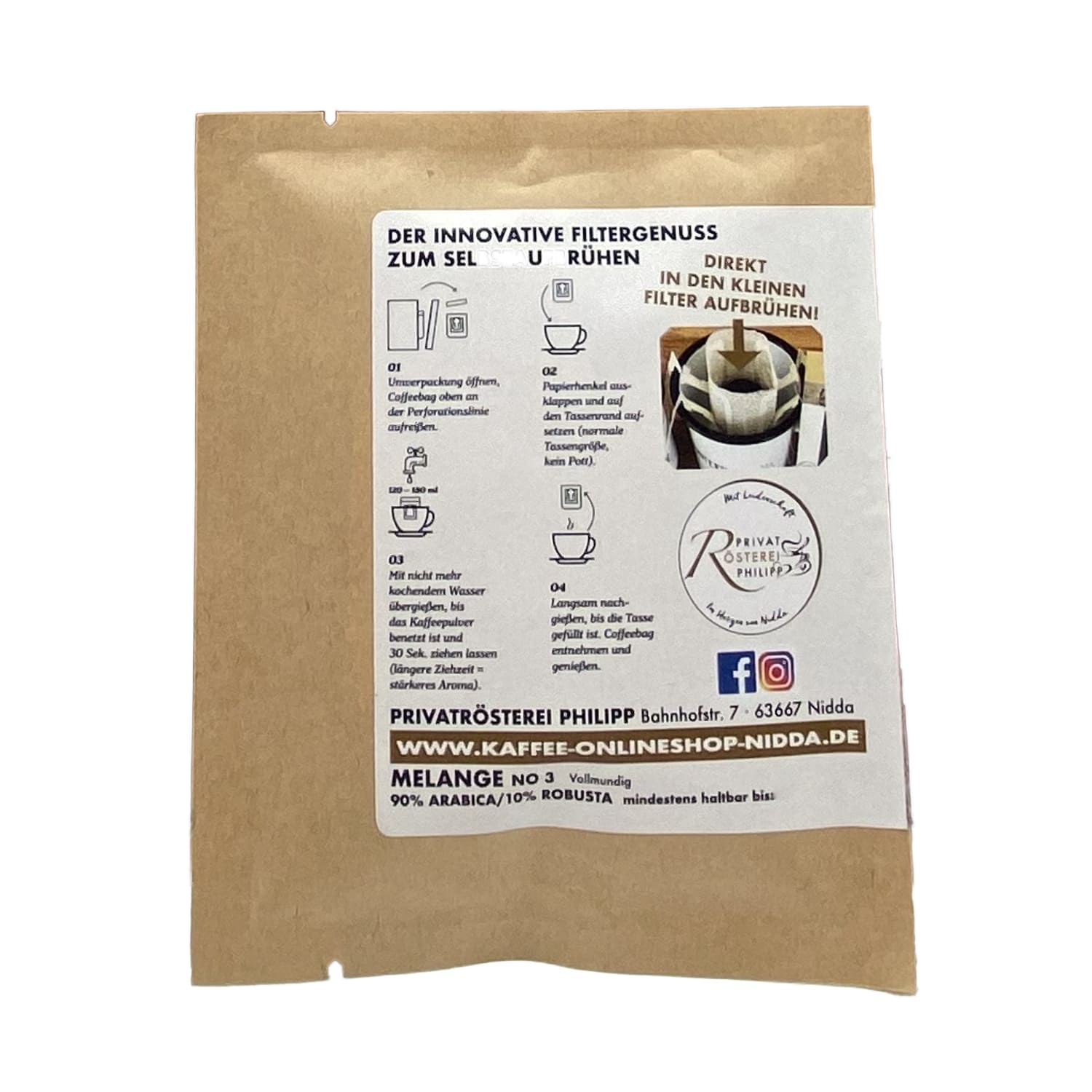 Unser Caffee Coffeebag Hauskaffee No.7, 10g