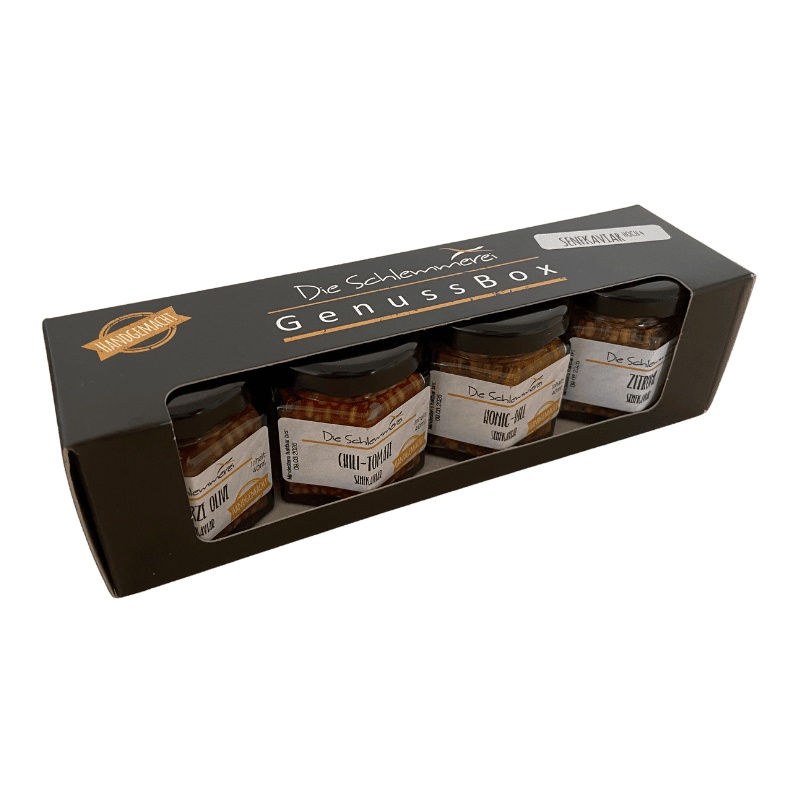 Senfkaviar hoch 4  Genussbox 4x40ml