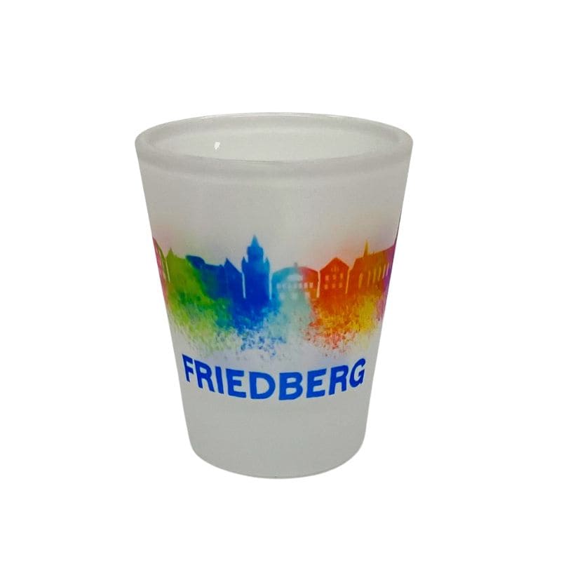 Friedberg Shotglas gefrosted Friedberg Skyline