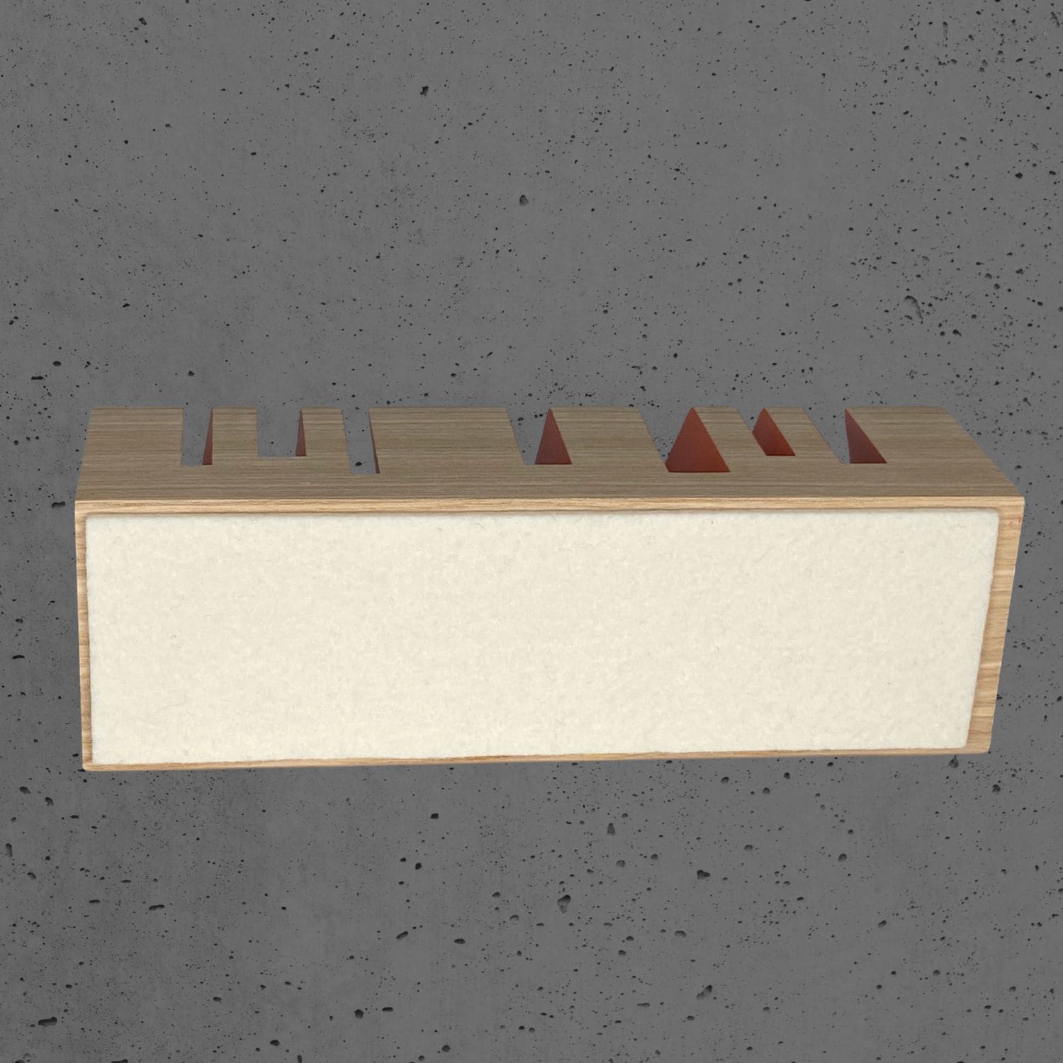 Holzorganizer BRiXX cuts Esche orange | e+m Holzprodukte