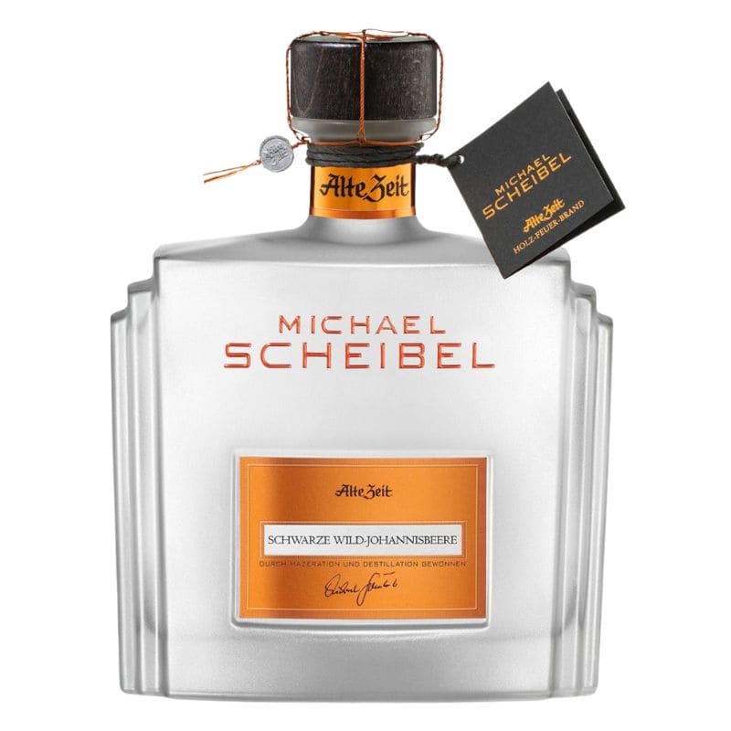 schwarze Wild-Johannisbeere Alte Zeit  41% Vol Alk | Schatzkammer 2025 | Brennerei Scheibel