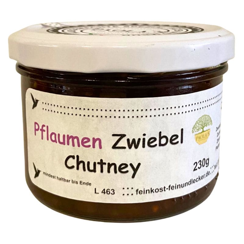 Pflaumen-Zwiebel Chutney Paola´s Fein & Lecker 230g