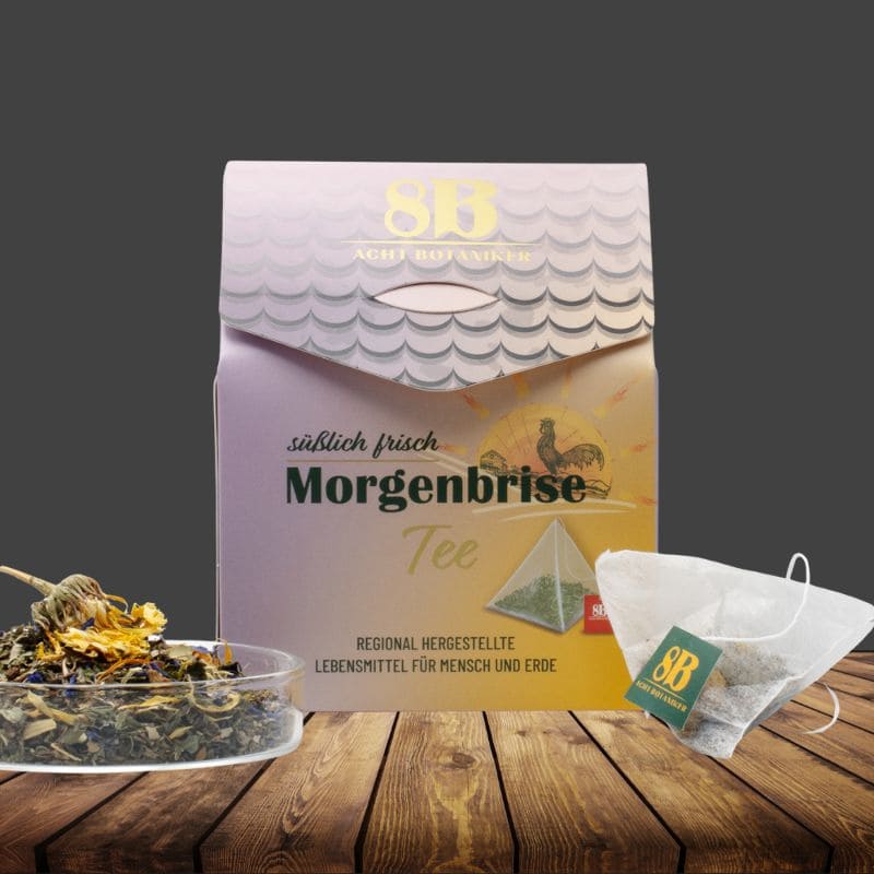 "Morgenbrise" Kräutertee in Pyramidenbeutel 40g Acht Botaniker