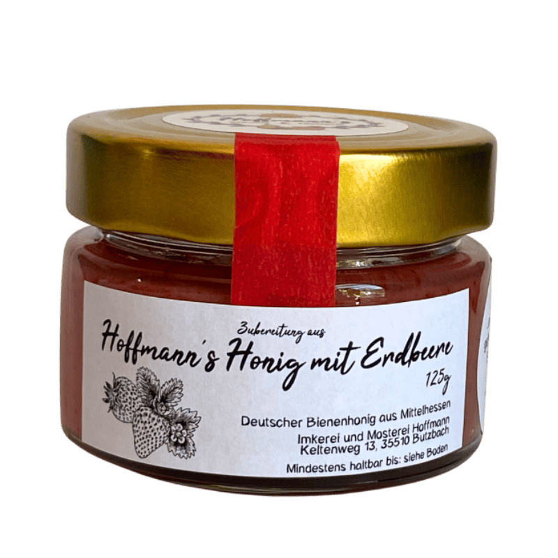 Honig mit Erdbeeren 125g