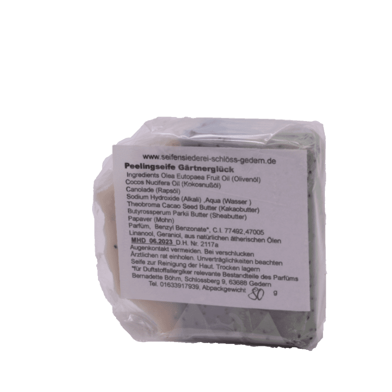 Peelingseife "Gärtnerglück", 90gr.