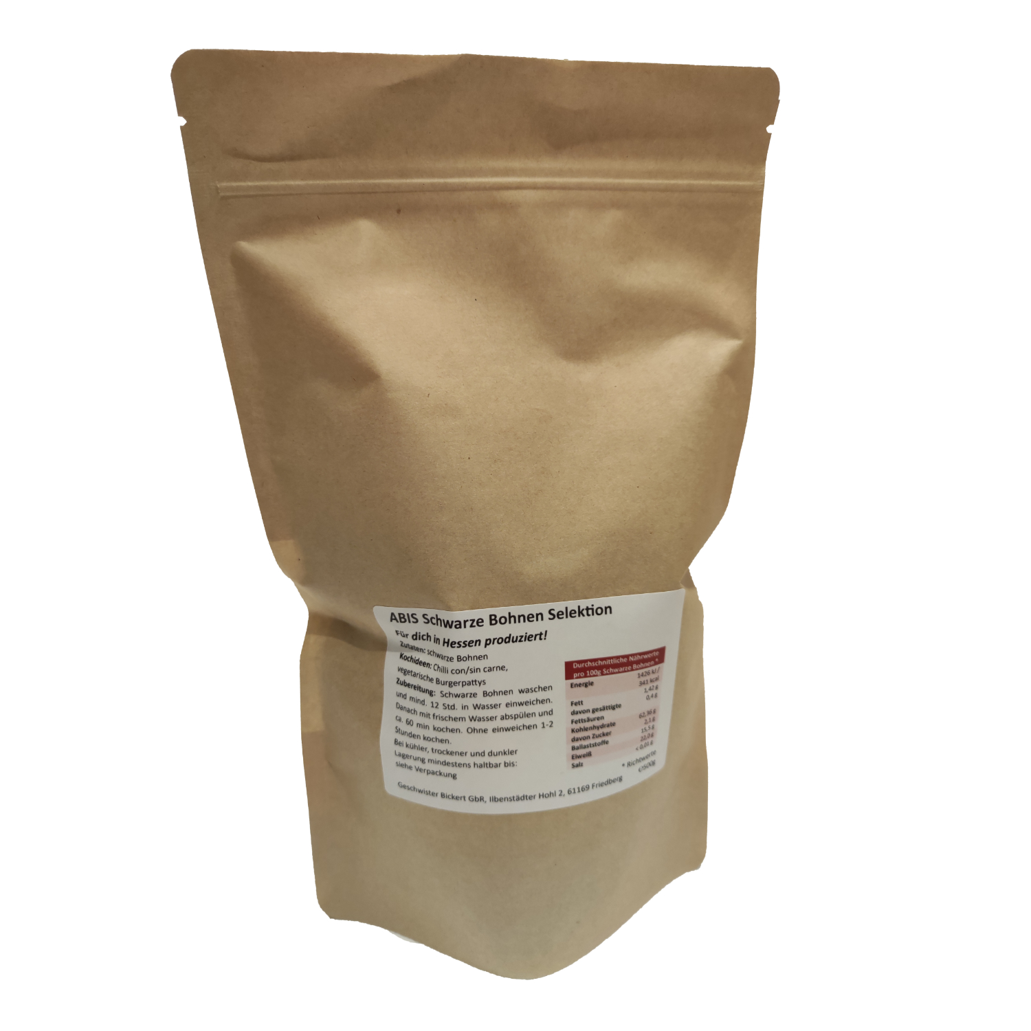 schwarze Bohnen 500g