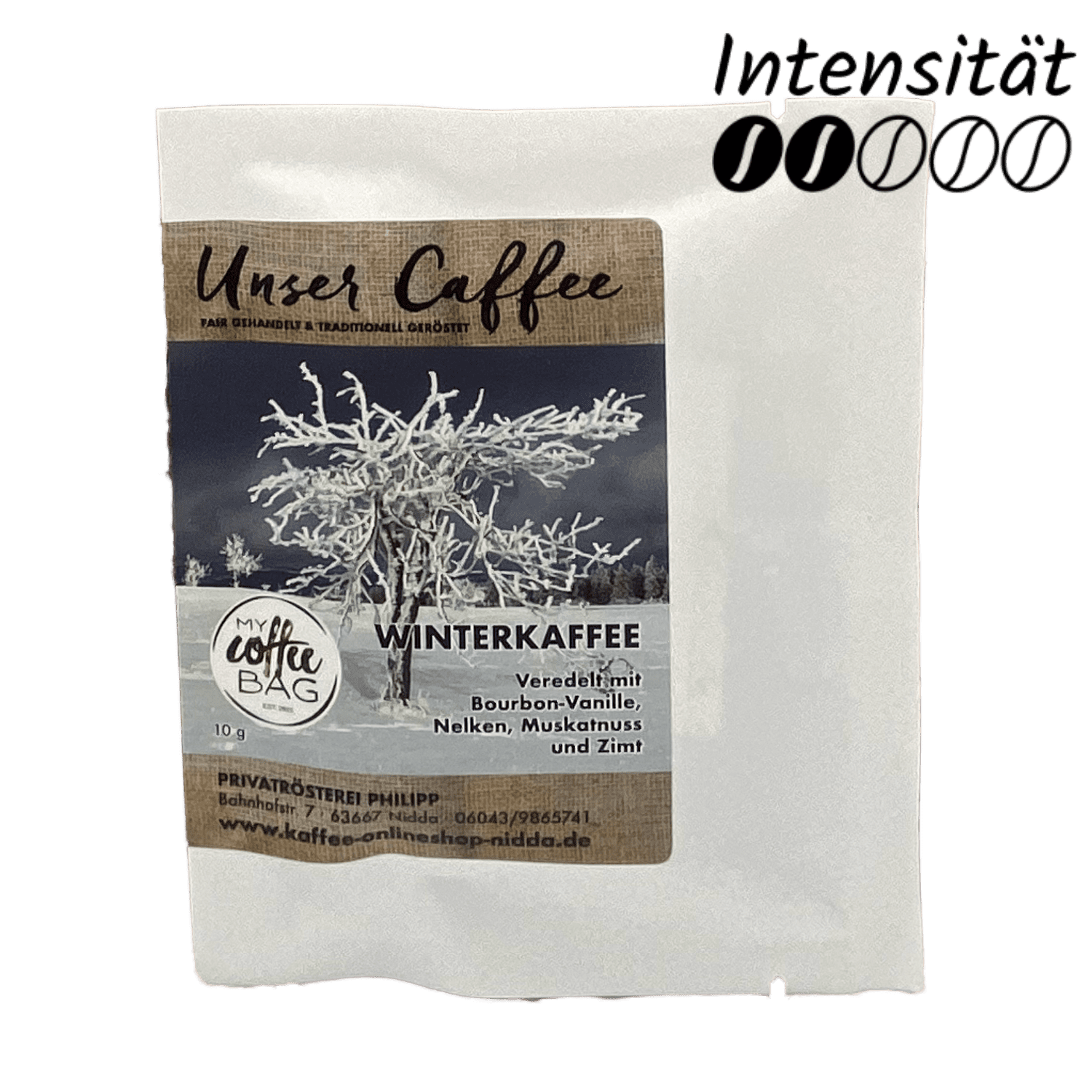 Unser Caffee Coffeebag Hauskaffee Winterkaffee