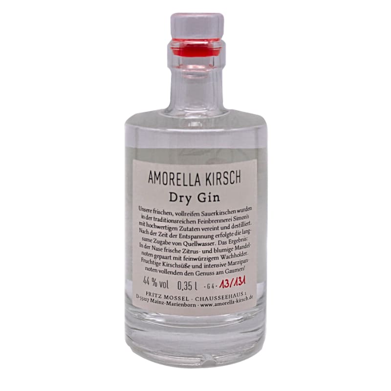 Kirsch London Dry Gin 44%vol, 0,35L