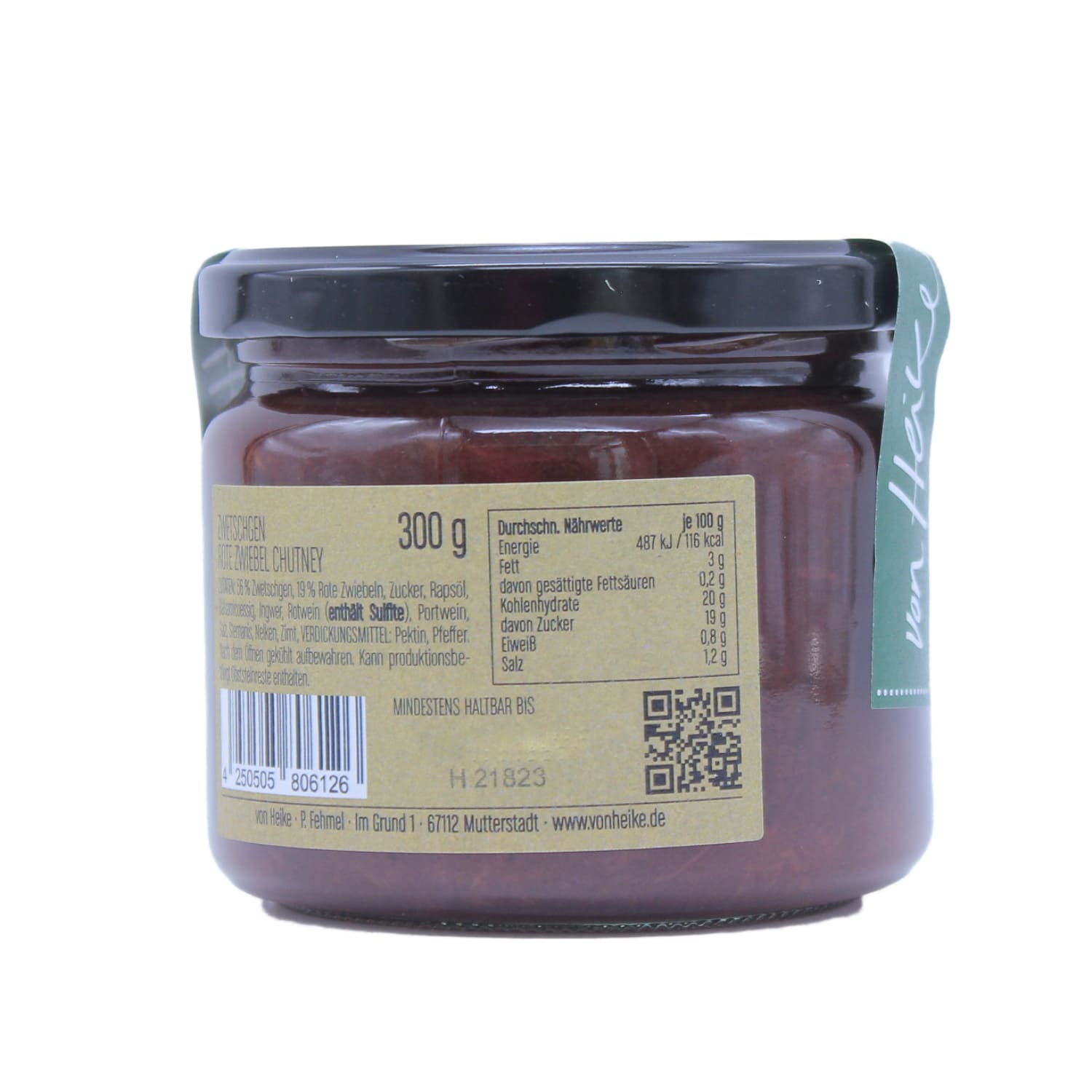 Zwetschgen- rote Zwiebeln Chutney 0,300 kg