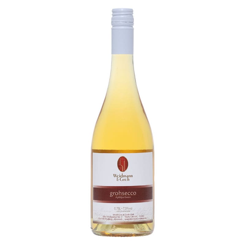Grohsecco Apfelperlwein 7,5% Vol Alk 0,75L