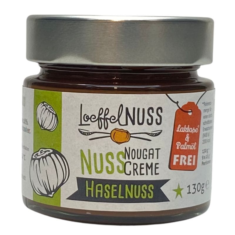 LoeffelNUSS Haselnuss Nuss-Nougat Creme im Glas