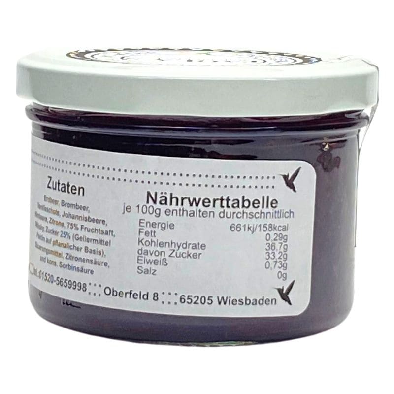 Beschwipste Beeren Fruchtaufstrich Paola´s Fein & Lecker 230g