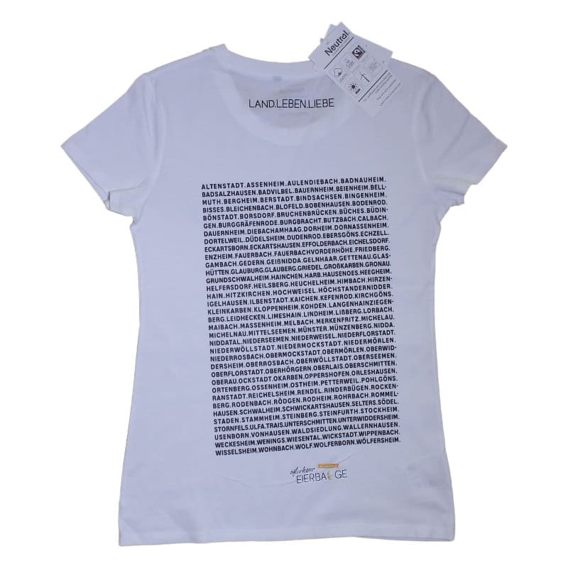 T-shirt Wetterau  -seit 1972  -weiß-