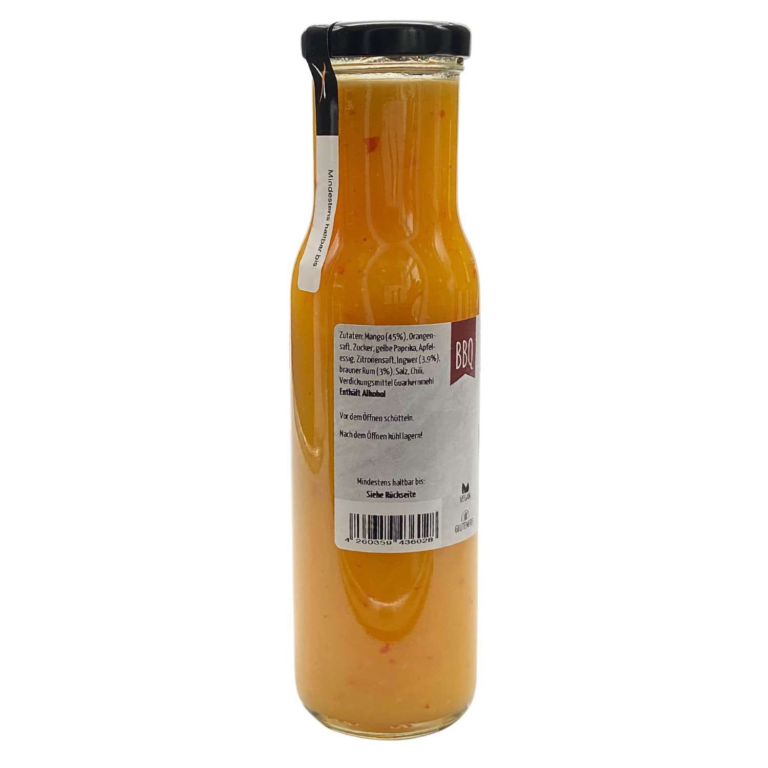 Mango-Ingwer mit braunem Rum - BBQ Lieblingssauce