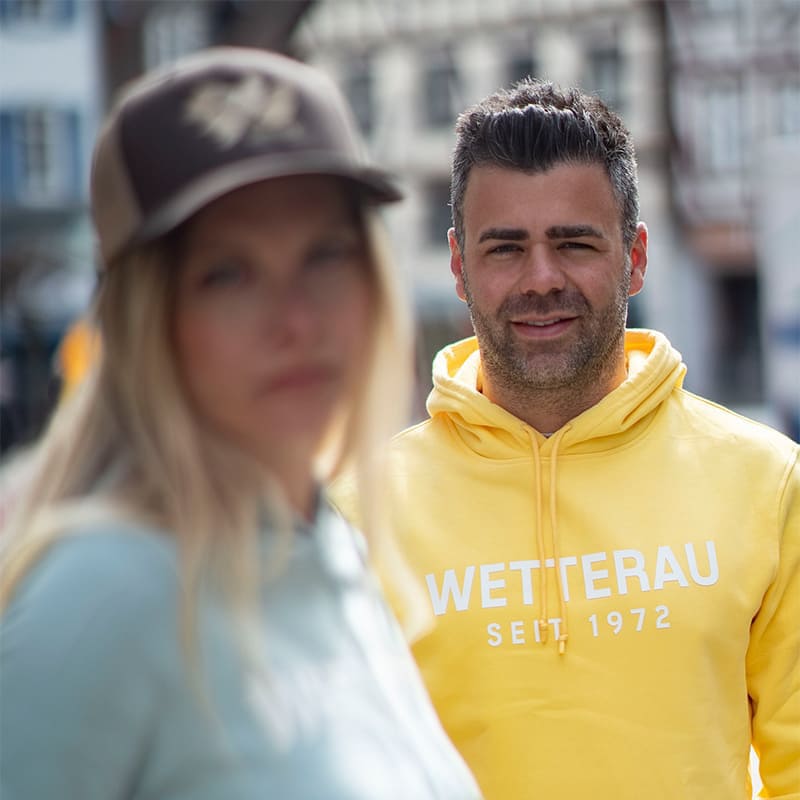 Hoodie Wetterau - seit 1972  -gelb-