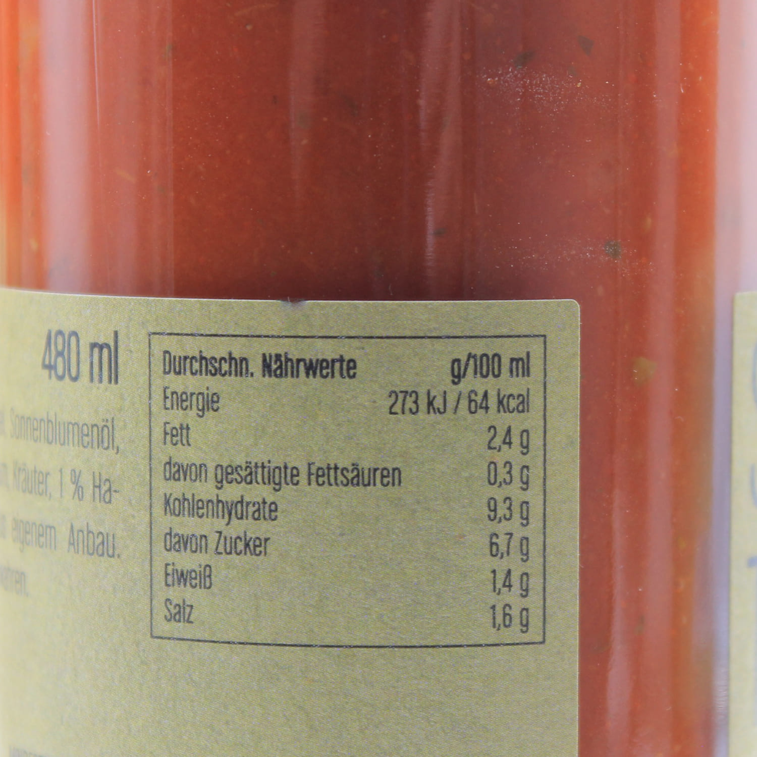 scharfe Tomatensauce 0,480 L