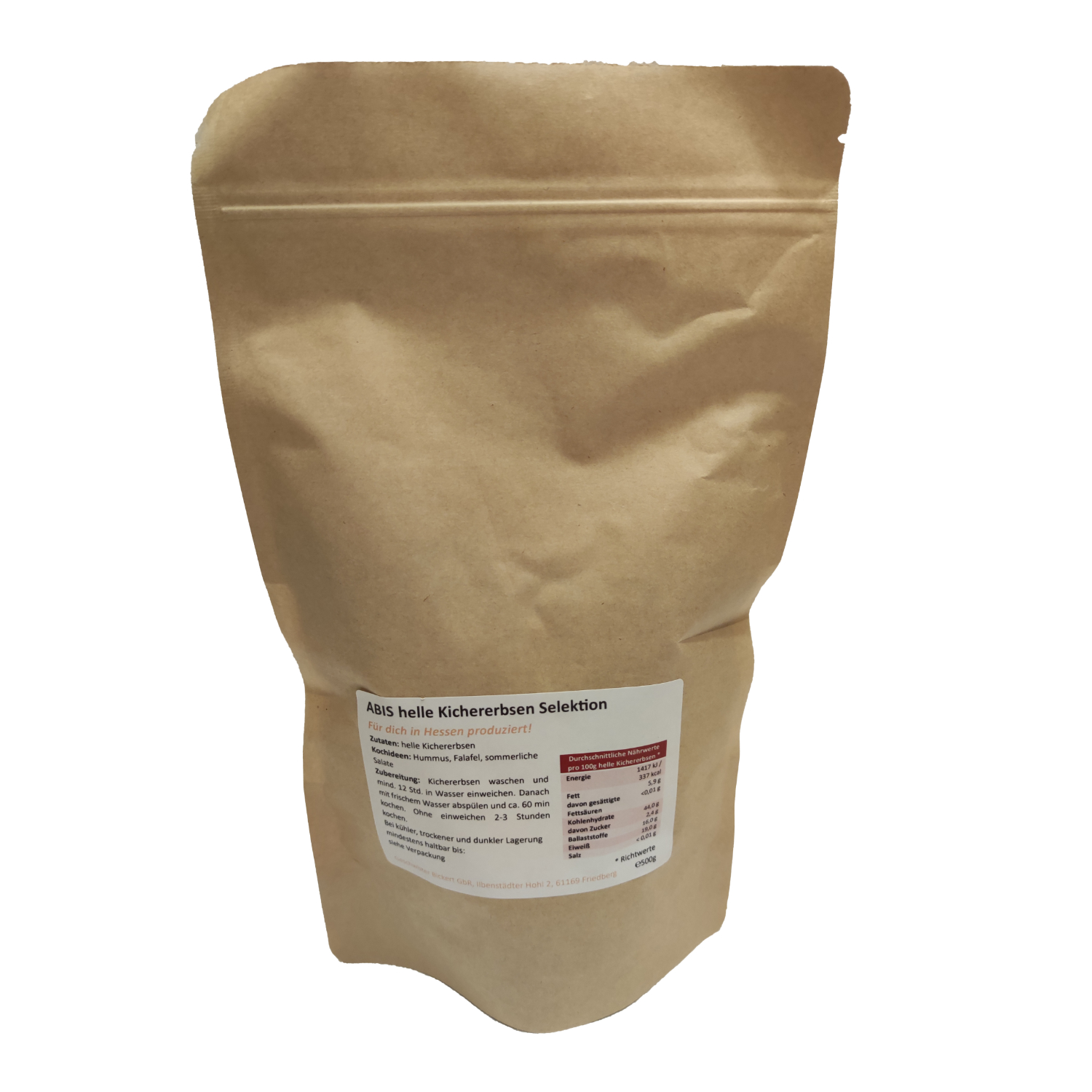 Kichererbsen, hell, 500gr.