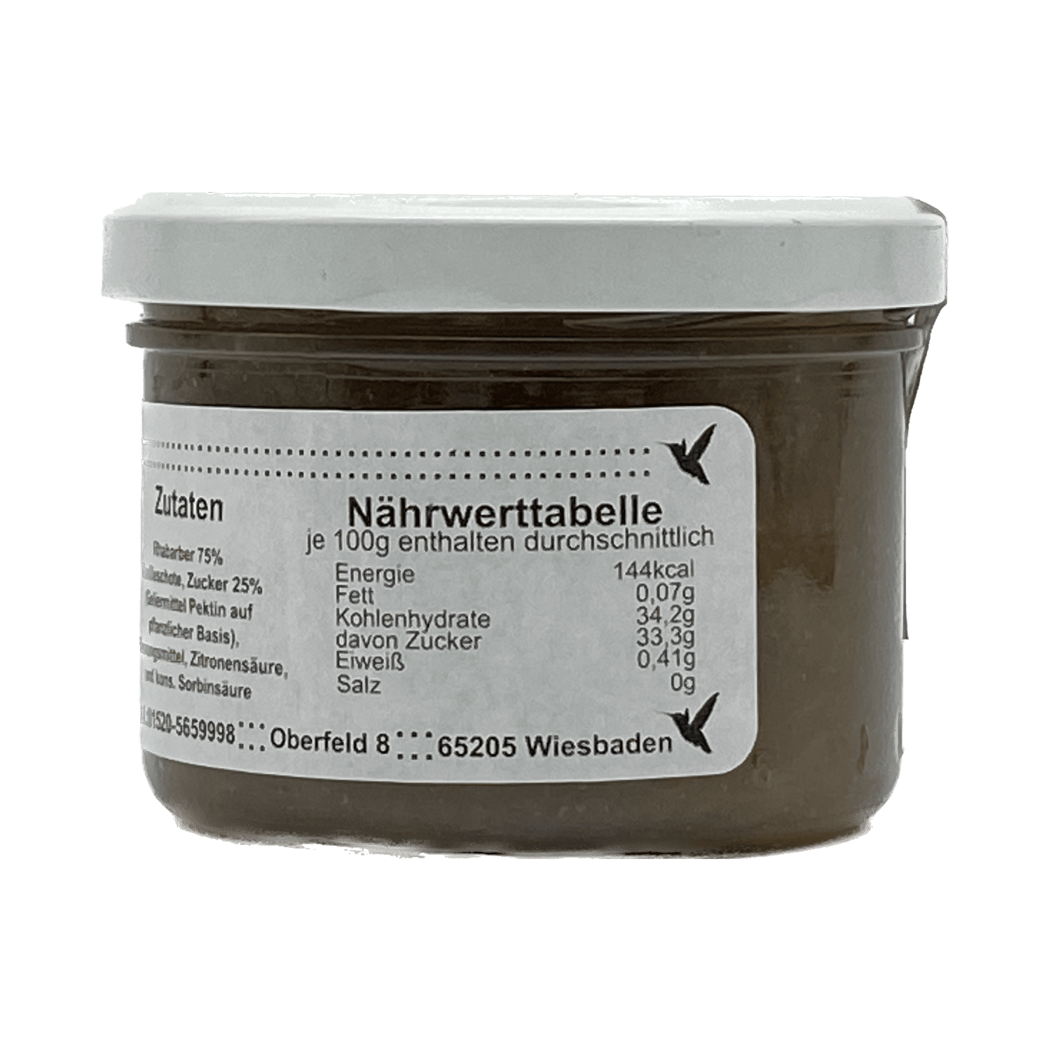 Rhabarber Fruchtaufstrich Paola´s Fein & Lecker 230g AUGEGESSEN