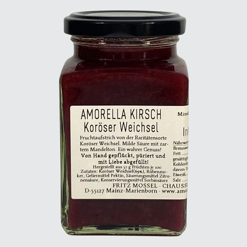 Koröser Weichsel Sauerkirsch-Fruchtaufstrich 270g | Amorella Kirsch