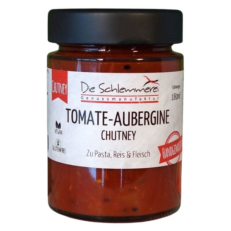 Tomate-Aubergine Chutney - zu Pasta, Reis und Fleisch