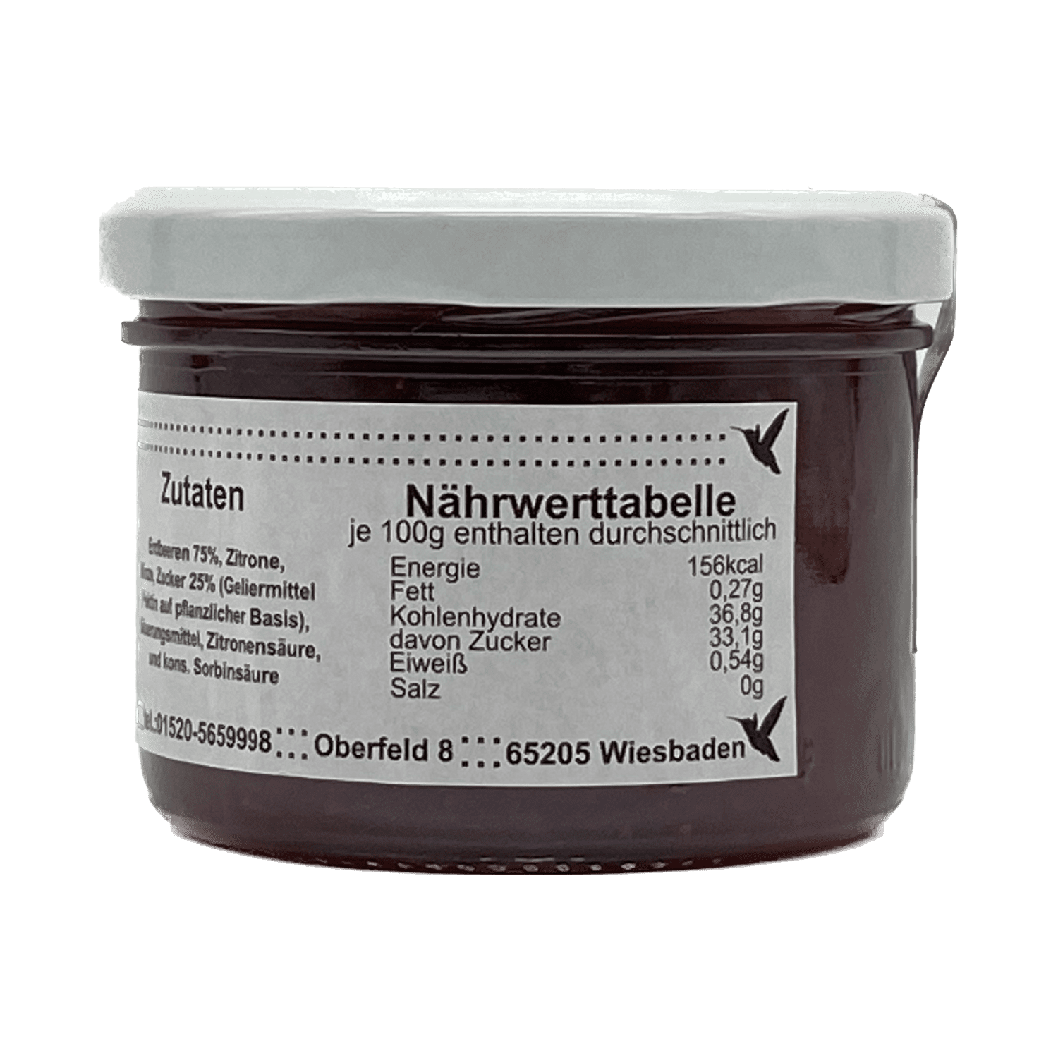 Erdbeer-Minze Fruchtaufstrich Paola´s Fein & Lecker 230g