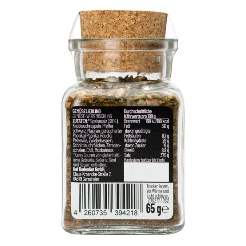 Gemüseliebling Gewürzmischung im Glas