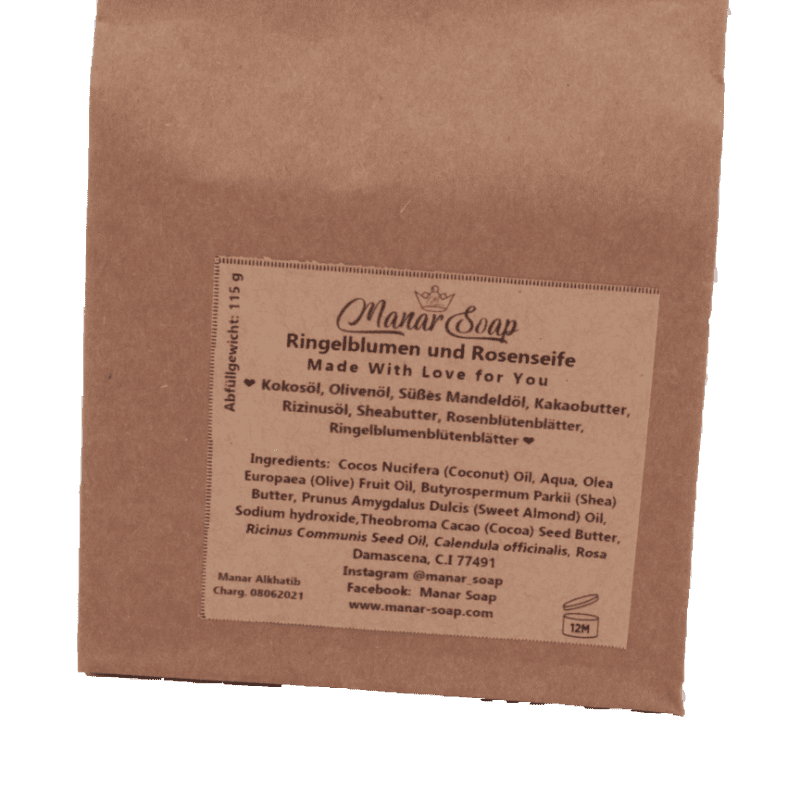 Ringelblume-Rosen-Seife, 110g