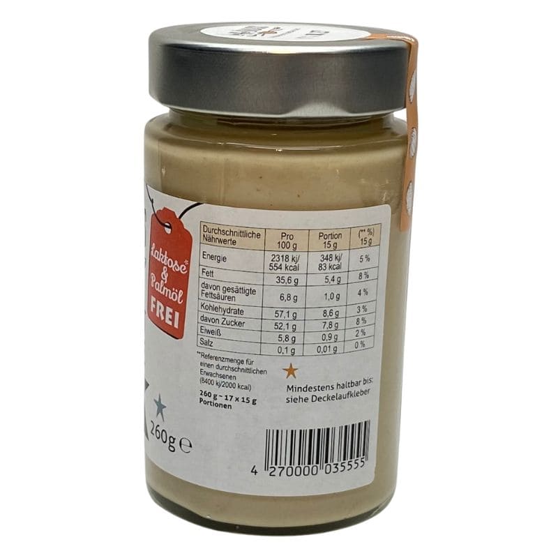 LoeffelNUSS Weiße Haselnuss Nuss-Nougat-Creme im Glas